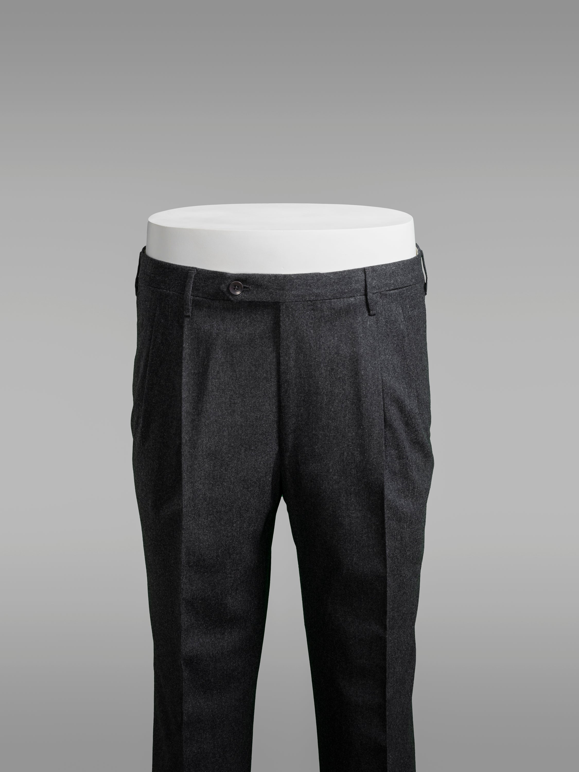 Dark grey flannel trousers